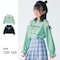 肩ドットチュール切替えキャンディースリーブプルオーバー 【子供服 長袖】