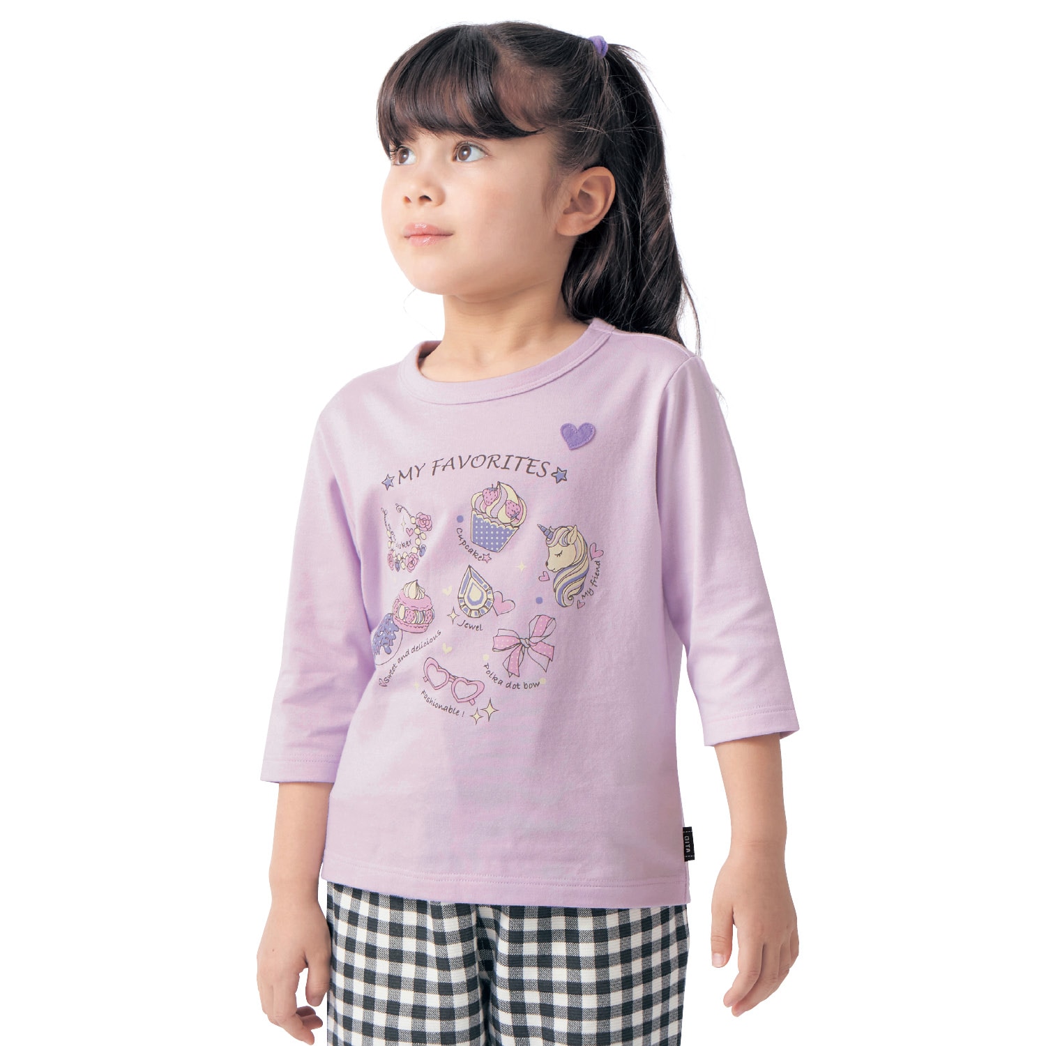 名札ココ選べるプリント七分袖Ｔシャツ 【子供服】(ジータ/GITA)｜通販