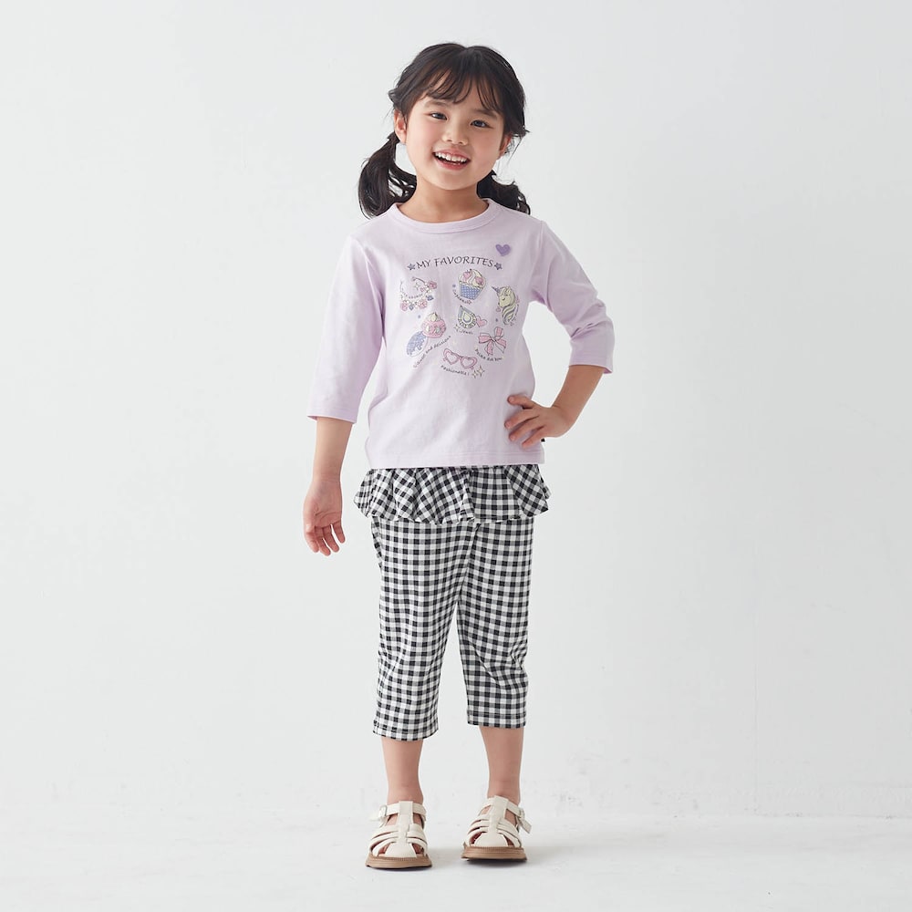 ラベンダー（お気に入りグッズ）／モデル身長110cm・110サイズ着用