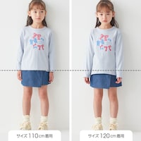 サイズ別着用比較／モデル身長111cm