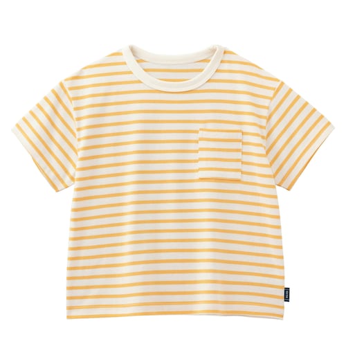 名札ココ胸ポケット付きボーダー半袖Ｔシャツ 【子供服】