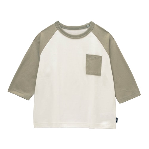 名札ココ胸ポケット付き七分袖Ｔシャツ 【子供服】