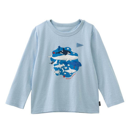 名札ココ選べるプリント長袖Ｔシャツ 【子供服】