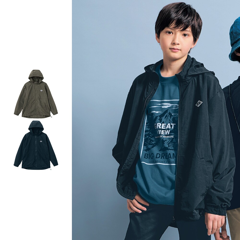 胸元ワンポイント撥水ウィンドブレーカー 【子供服】(ソニック チューン/SONIC TUNE)