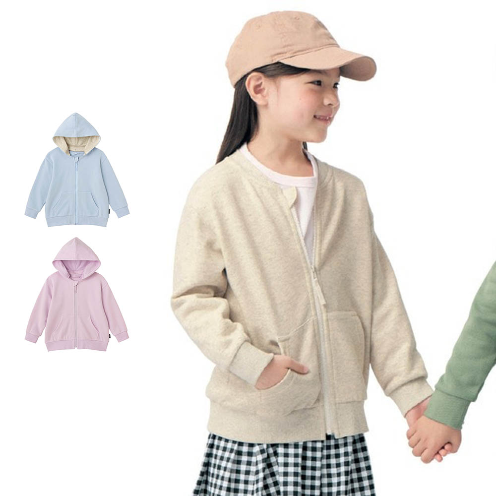 フードが取り外しできる裏毛パーカ 【子供服】(ジータ/GITA) フードが取り外しできる裏毛パーカ 【子供服】(ジータ/GITA)