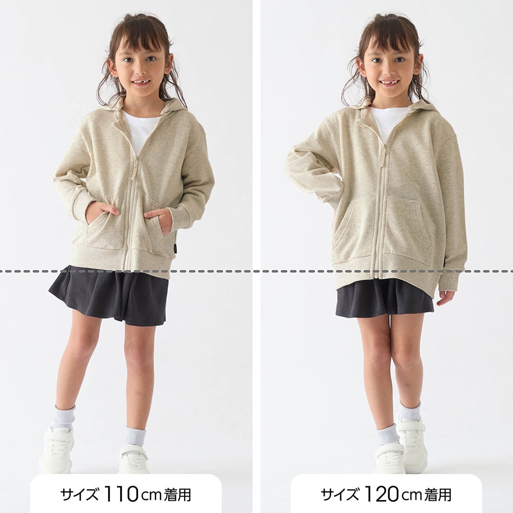 サイズ別着用比較／モデル身長115cm
