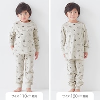 サイズ別着用比較／モデル身長107cm