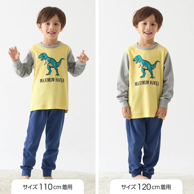 サイズ別着用比較／モデル身長111cm