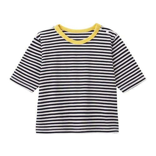 プチプラ！ボーダー七分袖Tシャツ 【ベビー服】