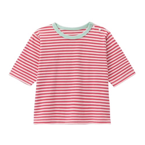 プチプラ！ボーダー七分袖Tシャツ 【ベビー服】