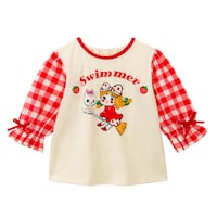 アイボリー×レッドチェック