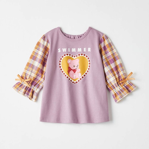 SWIMMERコラボ キャンディスリーブ長袖Tシャツ 【ベビー服 子供服】