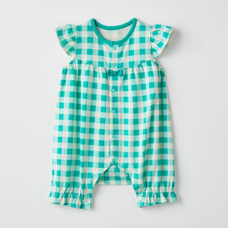 グリーン系ギンガム ※こちらの画像が最も近いお色味です。(26年春夏新色）