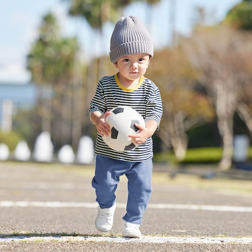おしりにマチがあるロング丈カエルパンツ 【ベビー服】