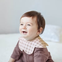 ベージュチェック＆チャコール／モデル身長71cm・体重9kg