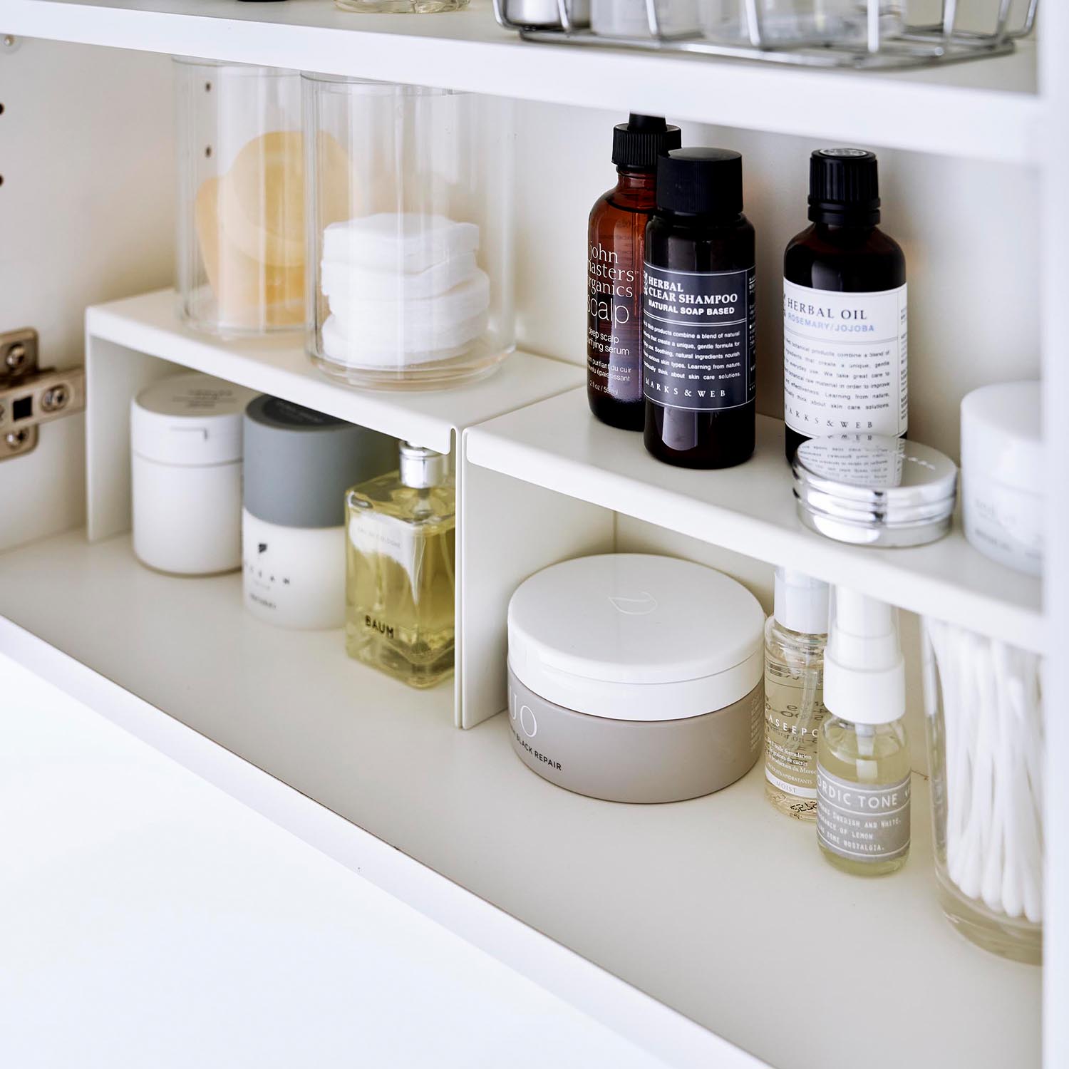 【タワー/tower】洗面鏡中収納ラック 2個セット 【タワー/tower】洗面鏡中収納ラック 2個セット