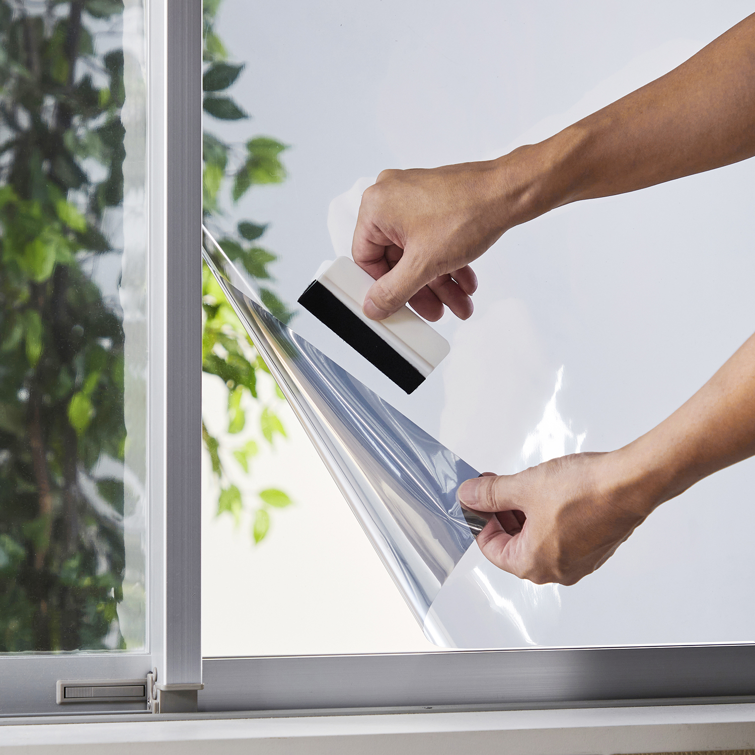 【ベルメゾン】目隠し窓シート ミラータイプ 【プライバシー保護 UVカット 遮熱 防カビ ガラス飛散防止】