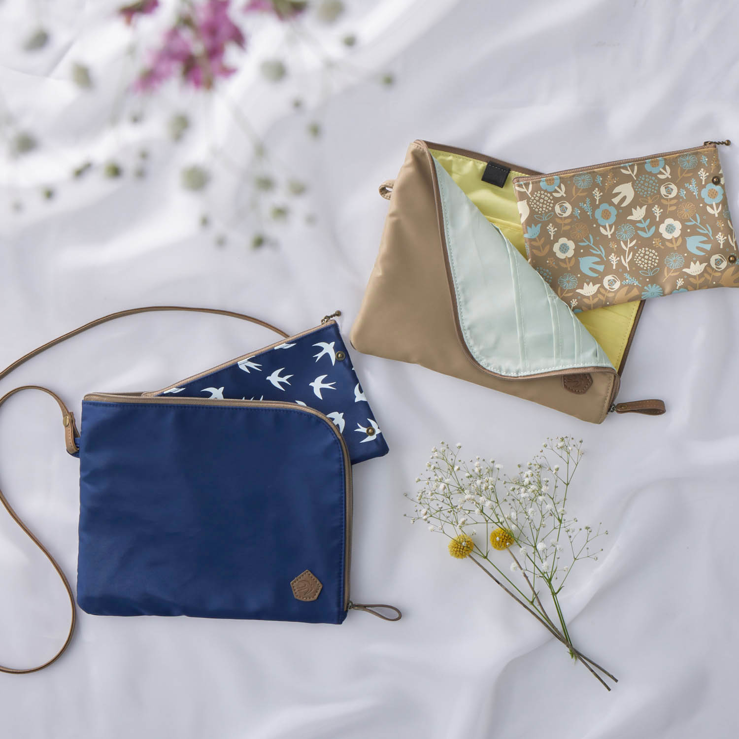 【ベルメゾン】仕分けしやすくたっぷり入るスリム母子手帳ケース 【マルチケース・通帳ケースとしても】