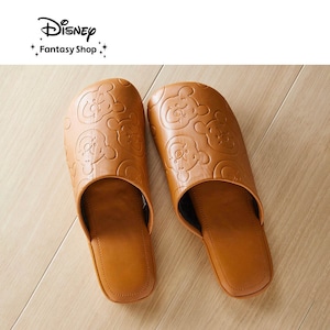 【ディズニー/Disney】合成皮革の型押しスリッパ(選べるキャラクター)