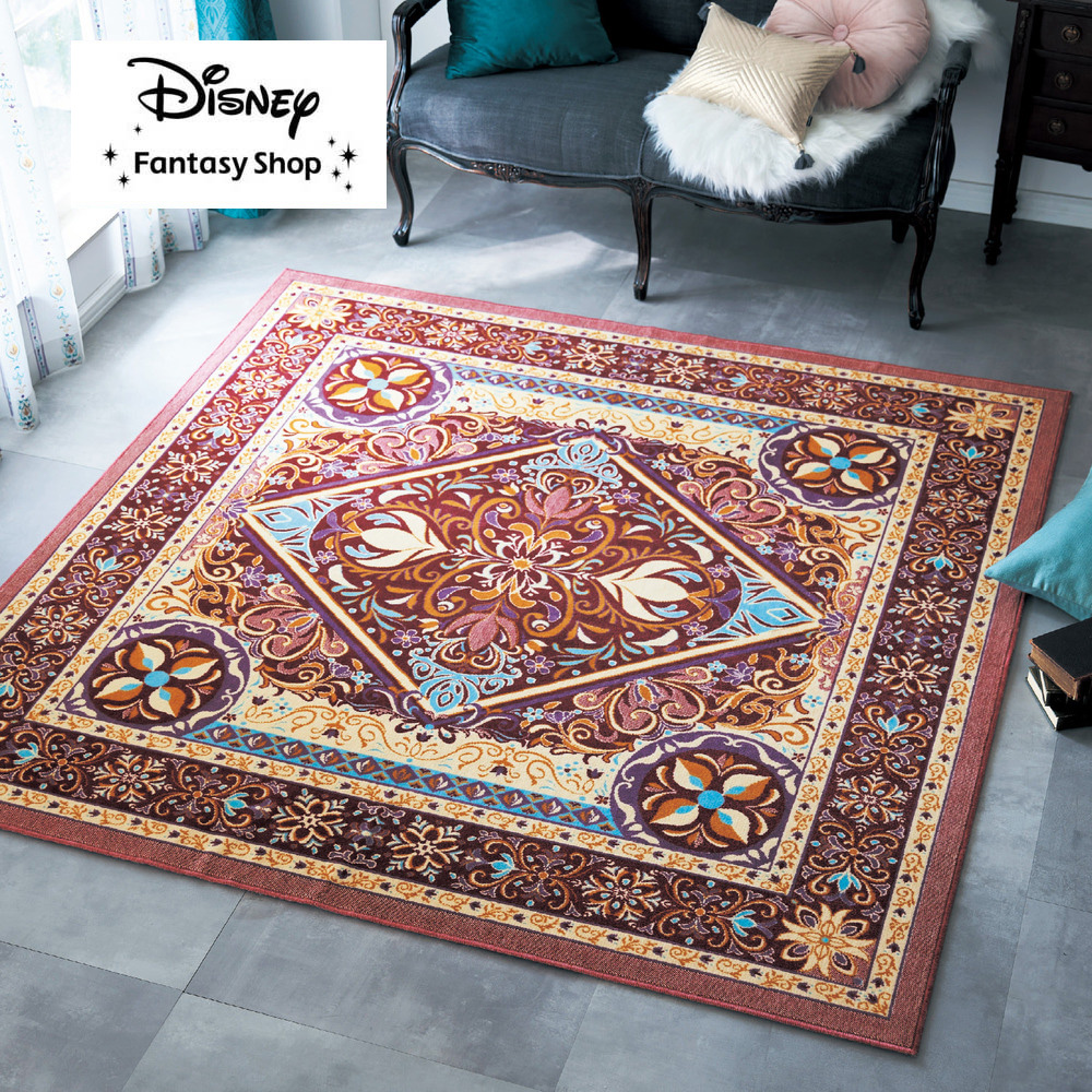 【ディズニー/Disney】ジャカード織のラグ「アナと雪の女王」