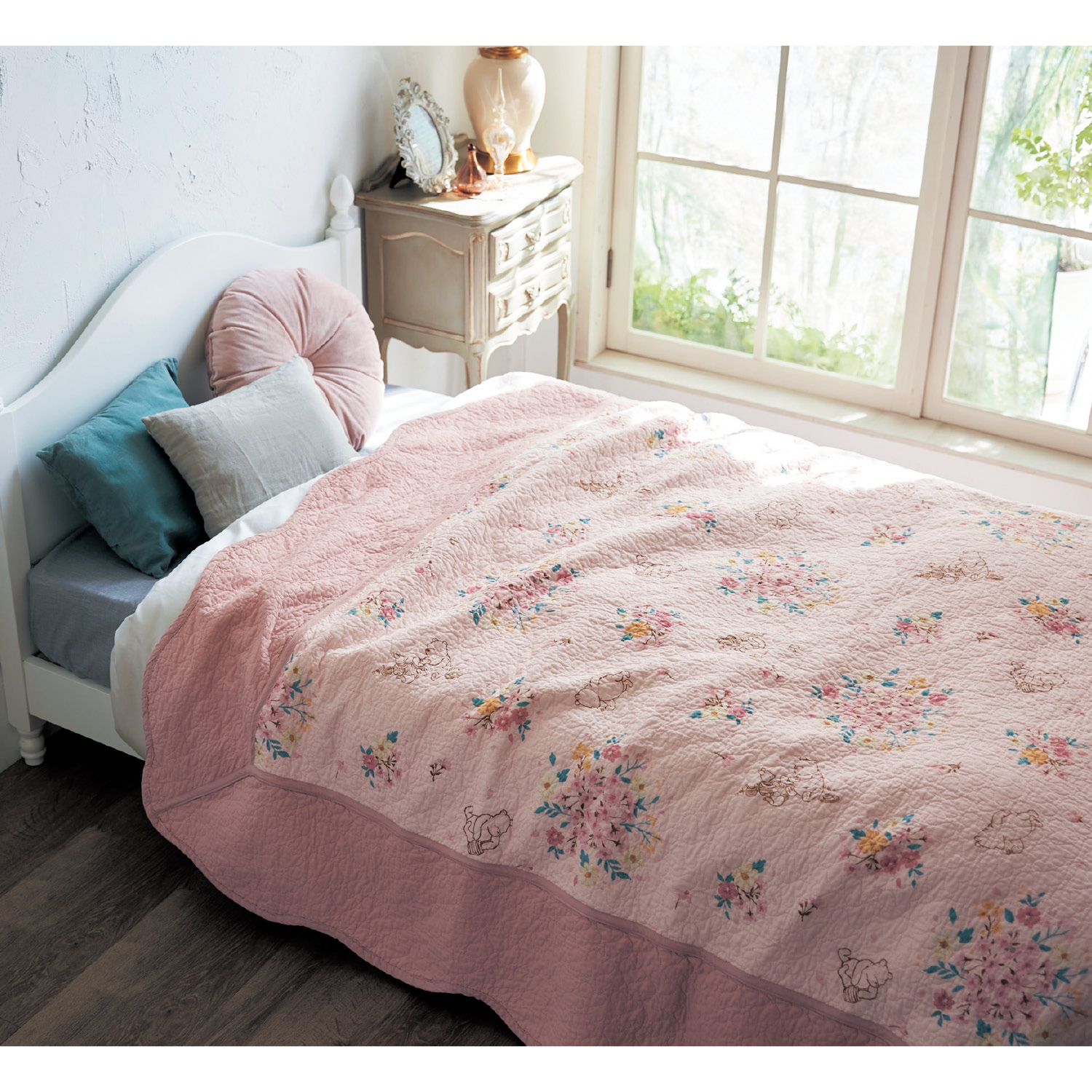 【ディズニー/Disney】キルトマルチカバー・ソファカバー「クラシック・プー」 【ディズニー/Disney】キルトマルチカバー・ソファカバー「クラシック・プー」