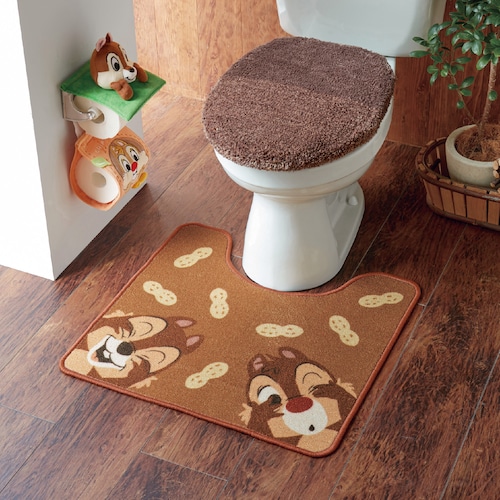 柄がかわいいプリントトイレマット（選べるキャラクター）（ディズニー/Disney）
