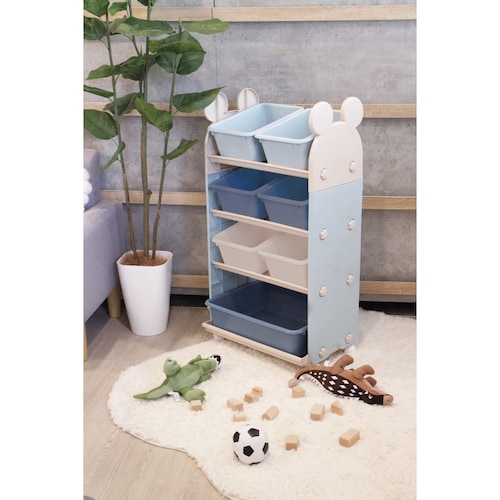 キャスター付きおもちゃ収納ラック（選べるキャラクター）