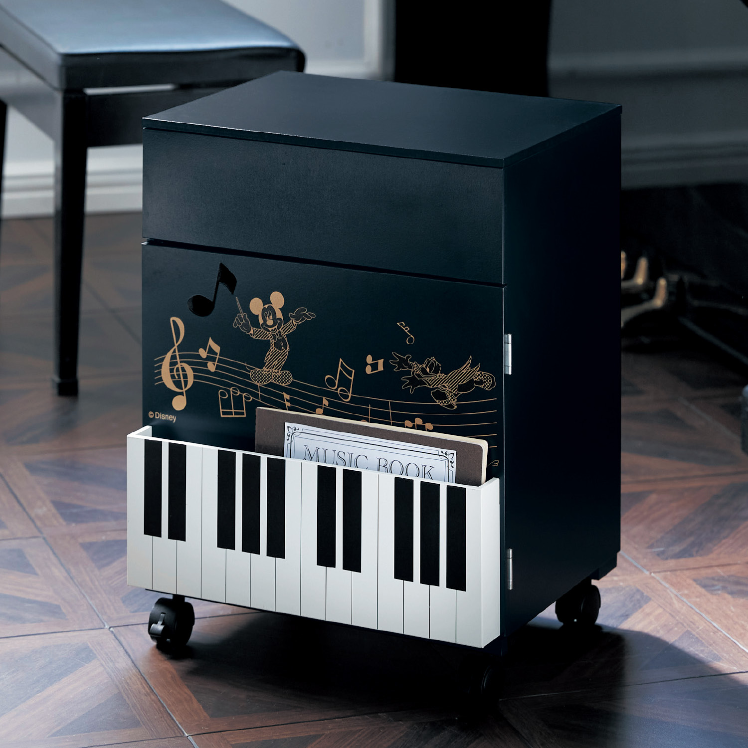 ピアノ収納ワゴン「ミッキー&フレンズ」(ディズニー/Disney) ピアノ収納ワゴン「ミッキー&フレンズ」(ディズニー/Disney)