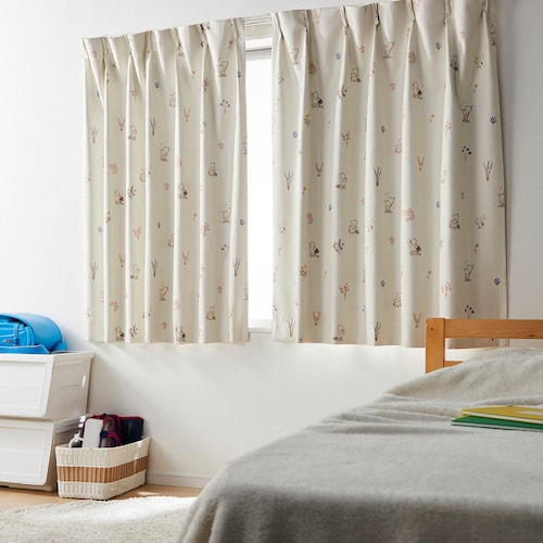 遮光・遮熱・防音カーテン「クラシック・プー」（ディズニー/Disney）