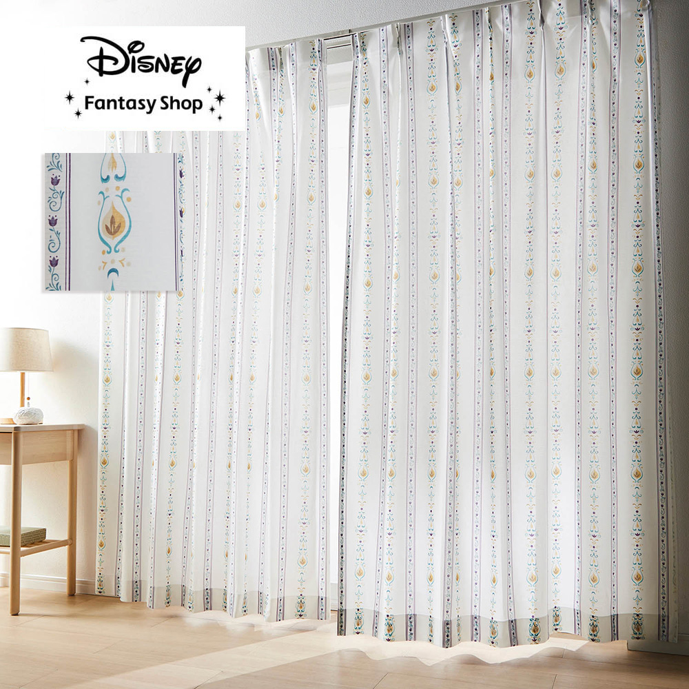 【ディズニー/Disney】UVカット・遮熱・遮像レースカーテン「アナと雪の女王」