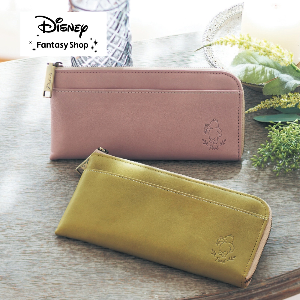 【ディズニー/Disney】本革薄型長財布[日本製](ディズニー/ダコタ)「クラシック・プー」