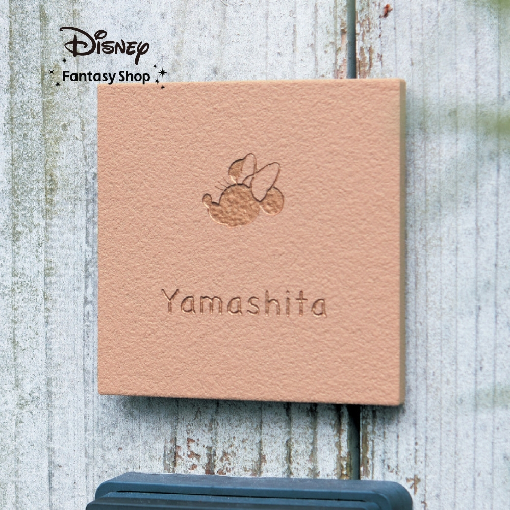 【ディズニー/Disney】小さめサイズの正方形タイル表札(選べるキャラクター)