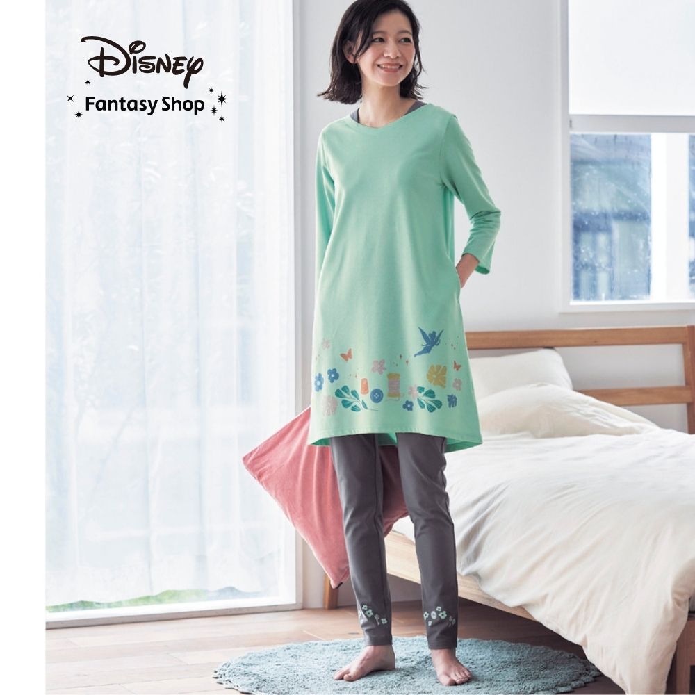 【ディズニー/Disney】重ね着風チュニック長袖パジャマ(選べるキャラクター) 【ディズニー/Disney】重ね着風チュニック長袖パジャマ(選べるキャラクター)