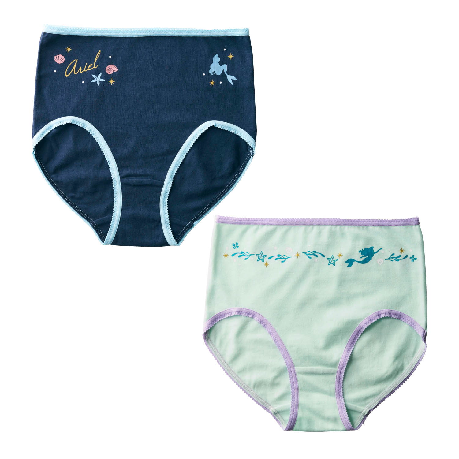 お腹すっぽり深ばき綿混ショーツ2柄セット(選べるキャラクター)(ディズニー/Disney) お腹すっぽり深ばき綿混ショーツ2柄セット(選べるキャラクター)(ディズニー/Disney)