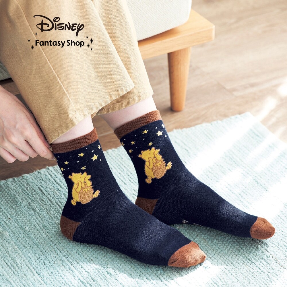 【ディズニー/Disney】クルー丈靴下2柄セット(選べるキャラクター)