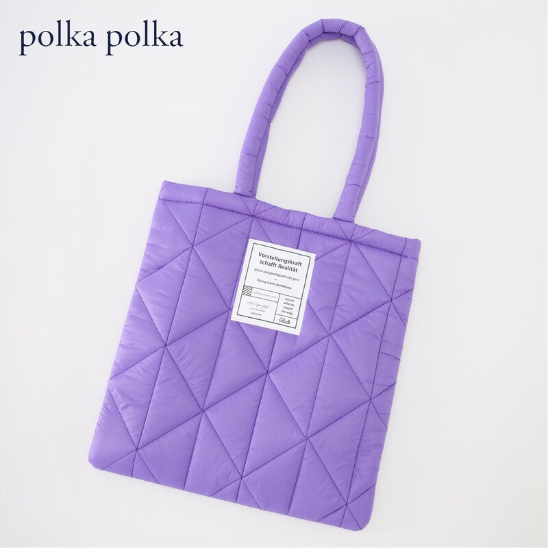 パテットキルトトートバッグ【A4対応】(ポルカポルカ/polkapolka 