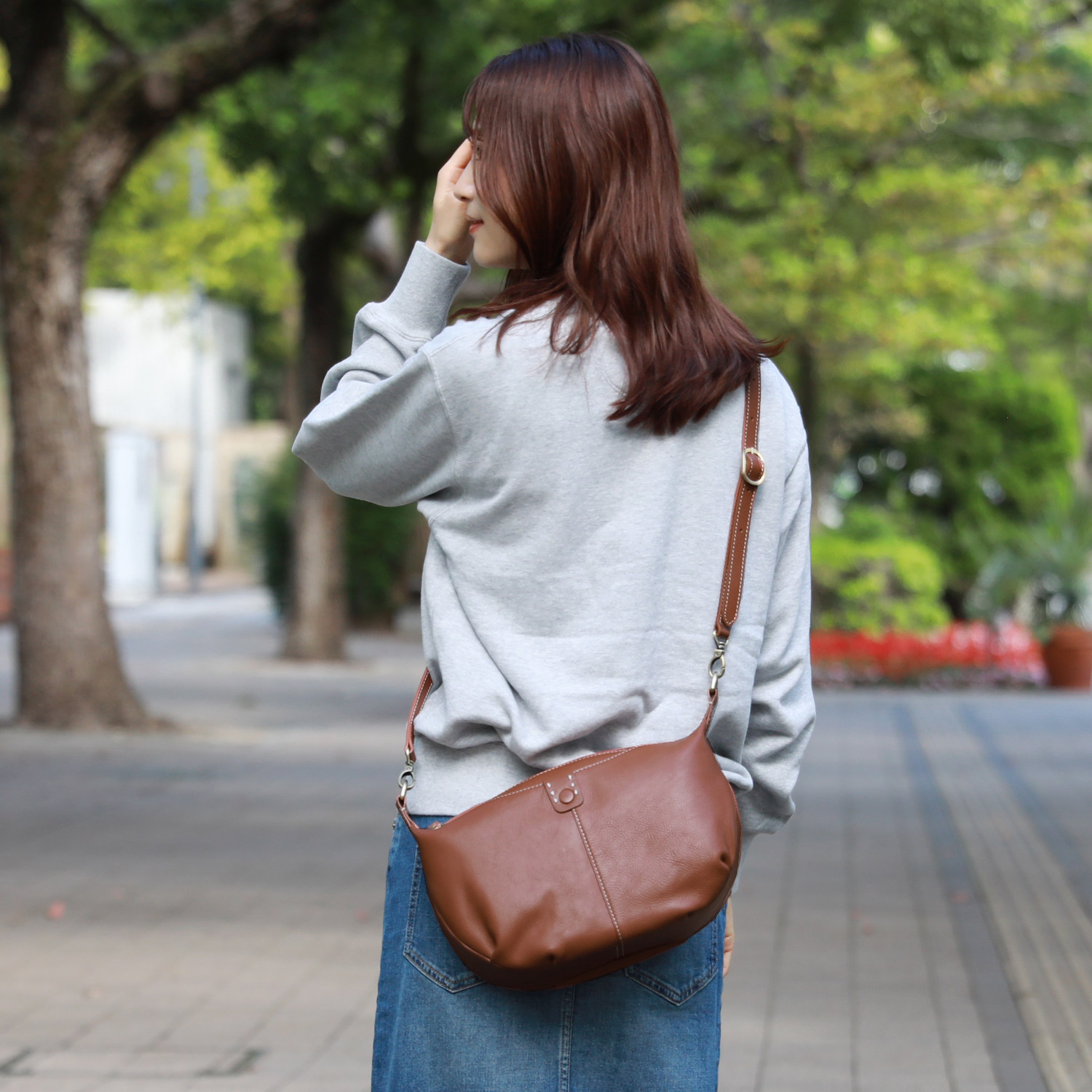【ボックス21/box21】本革ショルダーバッグ(2WAY)