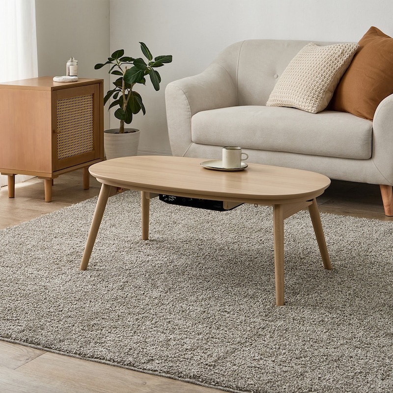 使用イメージ　ライトナチュラル　こたつテーブル単体時