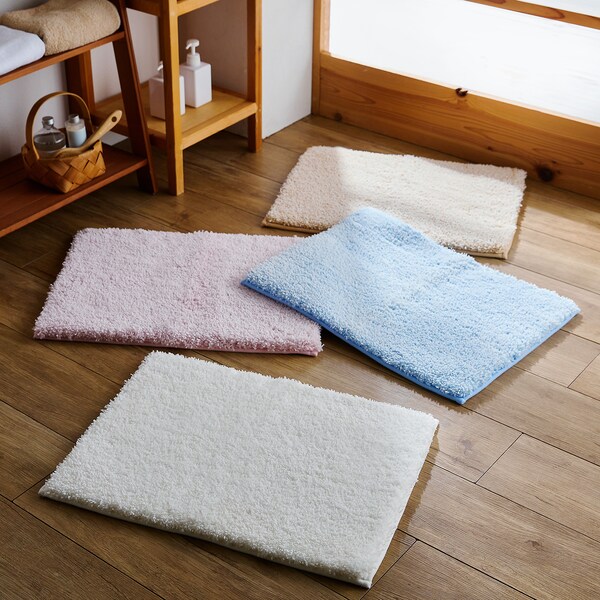 【ベルメゾン】ボリュームたっぷりなのに乾きやすい吸水バスマット