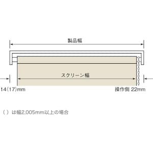 製品幅とスクリーン幅