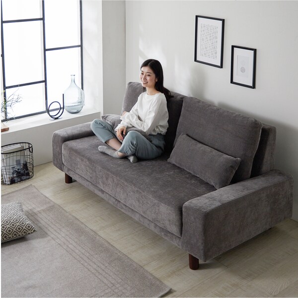 【ベルメゾン】ゆったり座れるクッション付きソファー