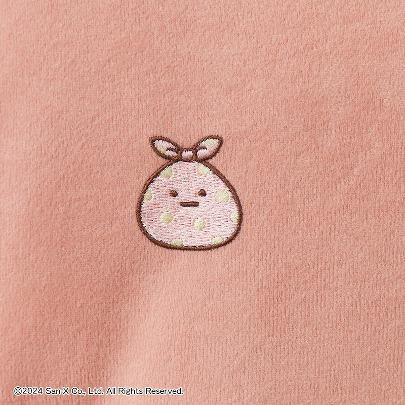 刺繍部分アップ/ふろしき（しろくま）