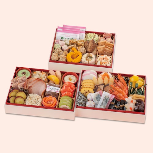 【予約商品】【11月10日まで10%OFF】 福井〈道の駅 蓮如の里あわら「花蓮乃彩」〉和洋おせち三段重