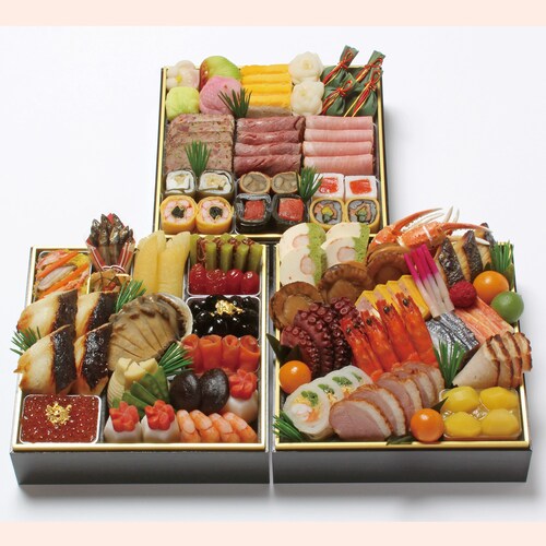 【予約商品】 京都〈京・料亭わらびの里〉和洋料亭おせち三段重