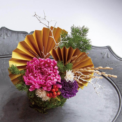 【1回のみお届け】 苔玉風和モダン飾り手作りキット