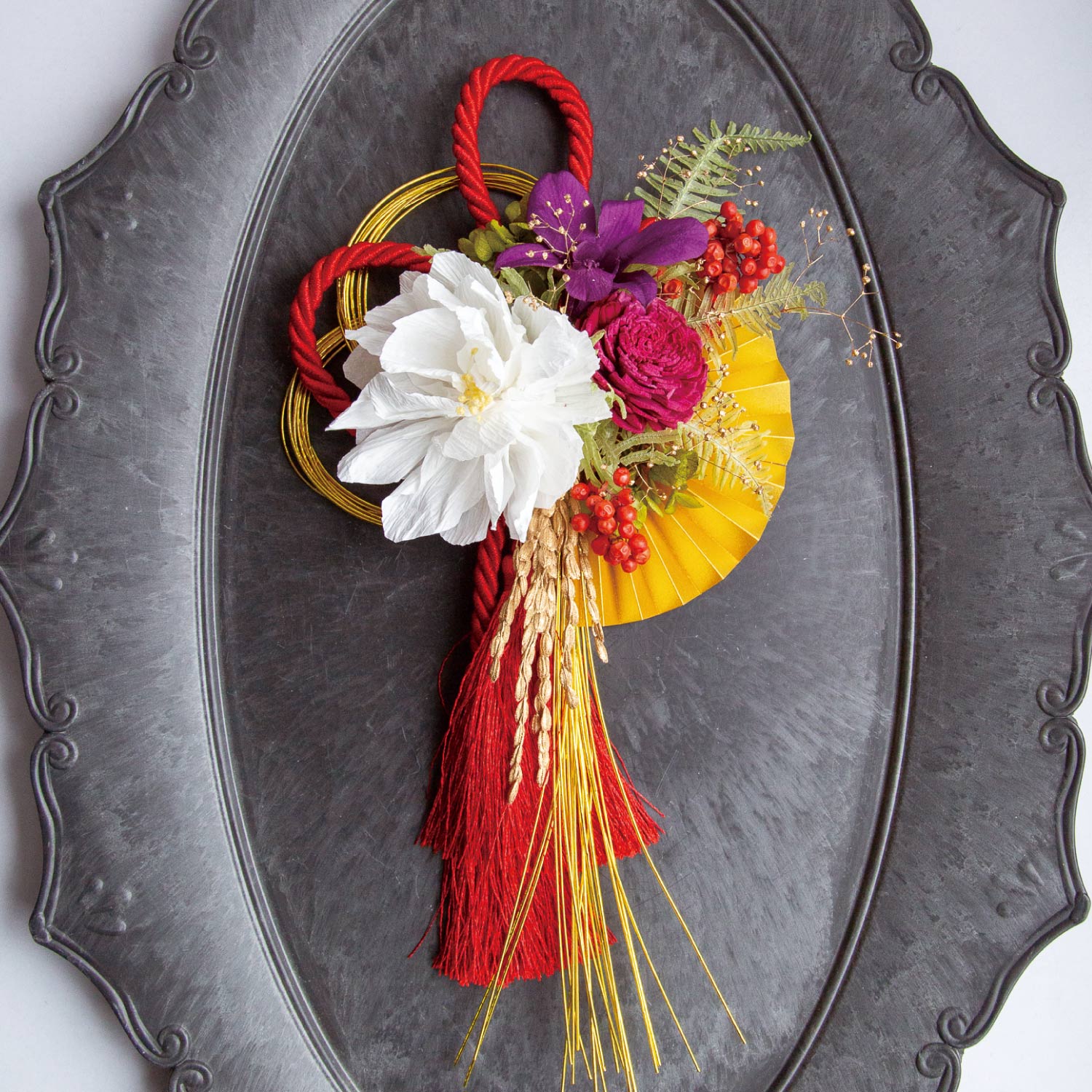 【くららぼ】彩り華やかしめ縄飾り手作りキット