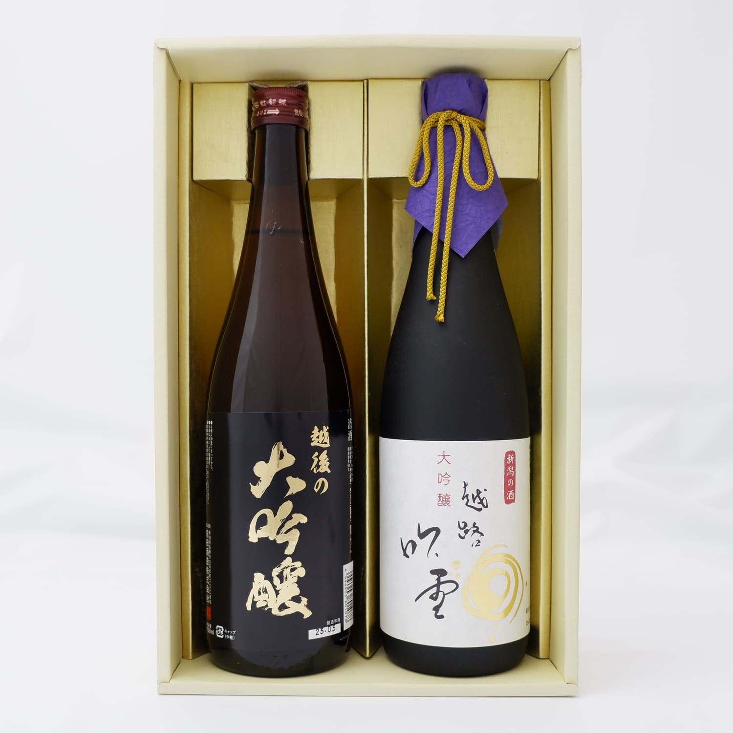 お歳暮／おとりよせ】 新潟の大吟醸飲み比べ 2本セット 【ご注文は1月