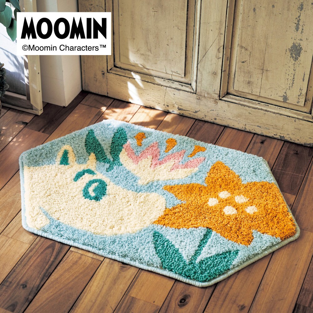 【ムーミン/MOOMIN】玄関使いも出来るアクセントマット「ムーミン」