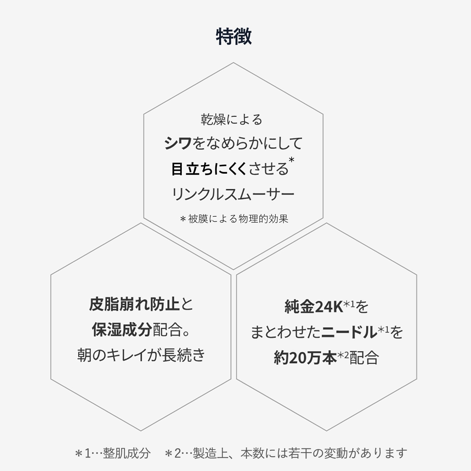 メディリフト ニードルリフト リンクルスムースベース｜通販の