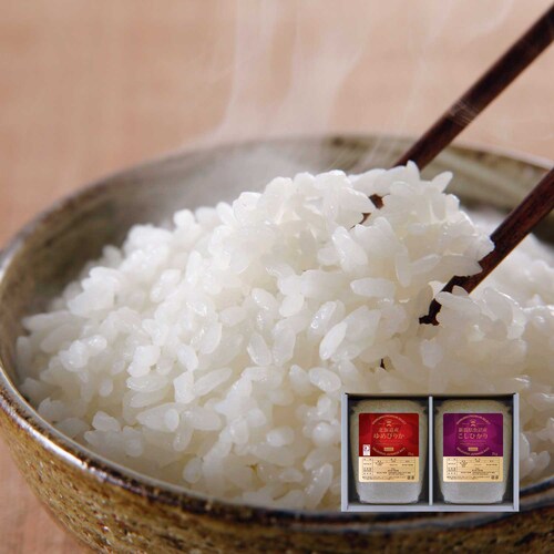 お米ギフト食味王２kg×２種（ゆめぴりか・こしひかり）